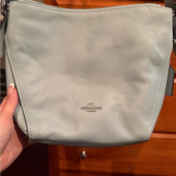 Coach Light Blue Leather Women's Bag - Picture 1 of 5